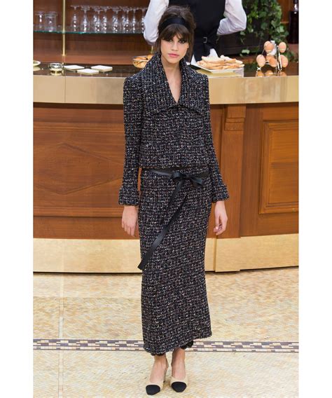 chanel tweed runway|chanel tweed suit black.